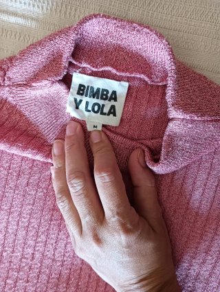 Vestido Bimba y Lola Rosa lurex