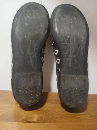 Bailarinas Massimo Dutti tachuelas plateadas