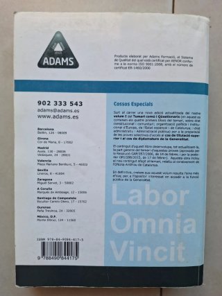 Cossos Especials - ADAMS - A1 i A2