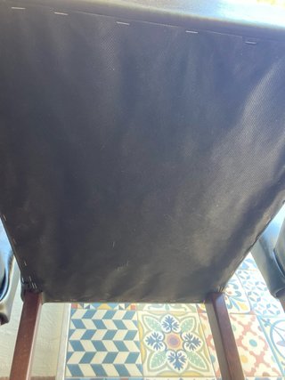 Juego de 6 sillas de comedor negras