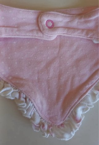 Conjunto polaina y babero floral