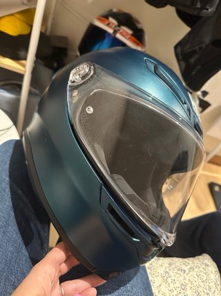 Casco Moto AGV K6S Mono Petrolio azul metalico