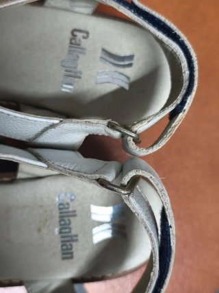 Sandalias Callaghan Beige y Azul