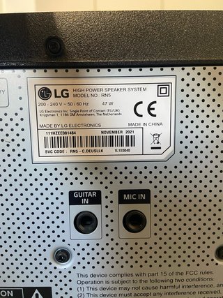 Altavoz LG XBOOM para Fiestas/Karaoke Nuevo