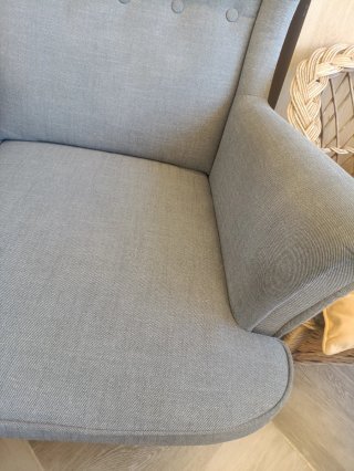 SILLÓN Y REPOSAPIÉS STRANDMON IKEA