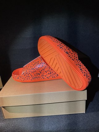 Chanclas Nike Calm Slide Print NS Naranja