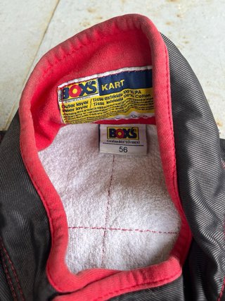 Mono de Karting Negro y Rojo