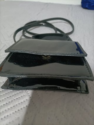 Borsetta mini nera lucida