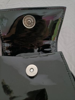 Borsetta mini nera lucida