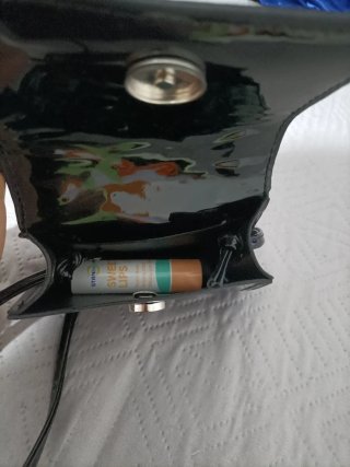 Borsetta mini nera lucida