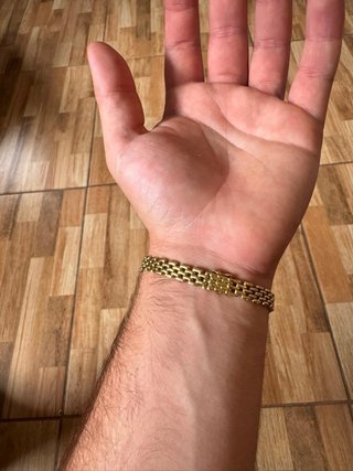 Pulsera Malla Pantera Oro 18k Italiano (21g) Arezz