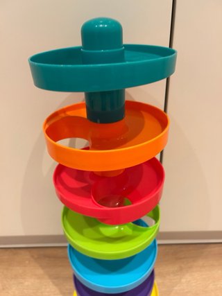 Circuito tobogán espiral bolas bebé
