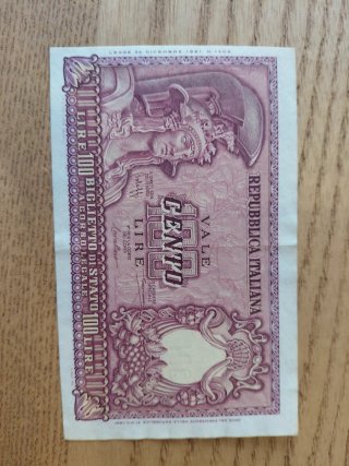 Lotto Banconote Italiane Lira (100, 50, 500, 1000)