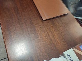 Mesa escritorio madera maciza despacho