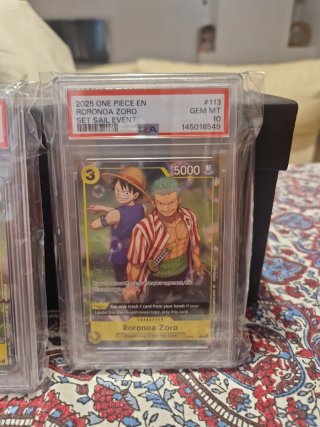 Pack 2 PSA 10 Luffy y Zoro One Piece