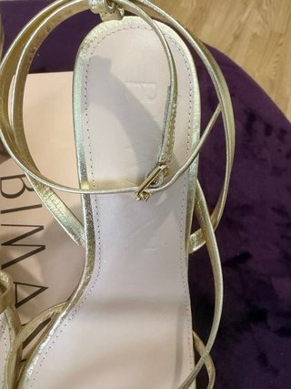 Sandalias Bimani Doradas Talla 38