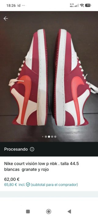 Nike Court Vision Low Talla 44.5