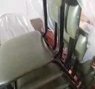 6 Sillas Antiguas Hierro y Polipiel