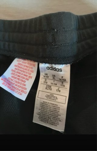 Pantalón chándal Adidas negro