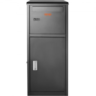 Cajas de Entrega de Paquetes para Exterior 41.1x40.1x111.8 cm, Caja de Entrega de Paquetes de Acero Galvanizado con Cerradura Codificada, Baffle Antirrobo Removible, Caja de Entrega de Paquetes Im...