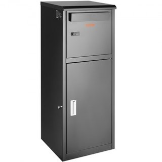 Cajas de Entrega de Paquetes para Exterior 41.1x40.1x111.8 cm, Caja de Entrega de Paquetes de Acero Galvanizado con Cerradura Codificada, Baffle Antirrobo Removible, Caja de Entrega de Paquetes Im...