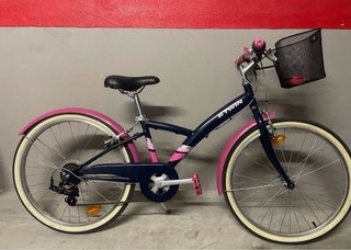 Bicicleta infantil Btwin rosa