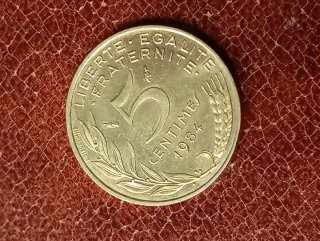 5 Centesimi Franco Francese 1984
