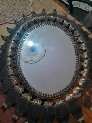 Espejo Retro Sol  cobre