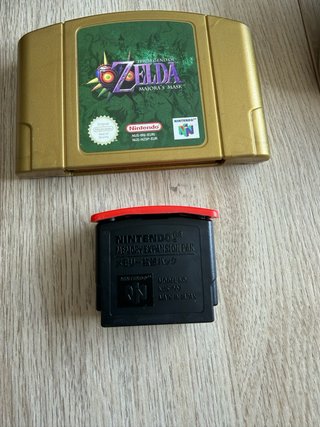 Nintendo 64 Expansión Pak y Zelda Majora's Mask