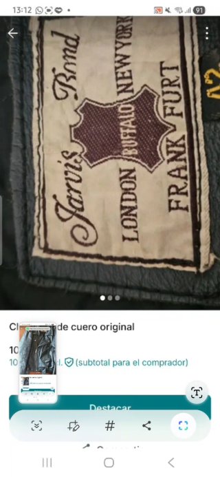 Chaqueta de cuero Jarvis Bond