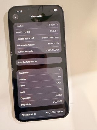 iPhone 13 Pro Max 256GB Plata