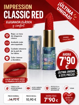 Pintalabios Impression Classic Red otro natural