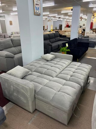 Nuevo sofa cama gris con arcon en OFERTA!!