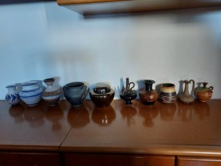 Lote de 10 jarrones decorativos
