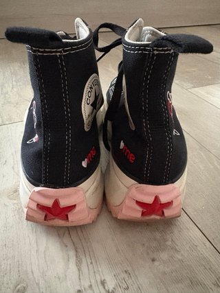 Converse Run Star Hike mujer negras y rosas