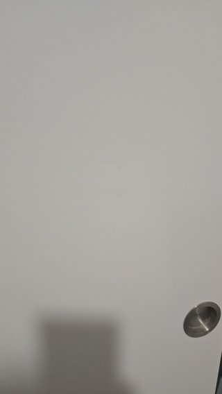 Puerta corredera lacada blanca 82,5 cm + casoneto
