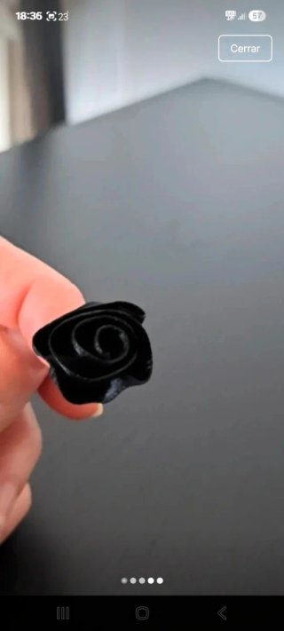 Anillo rosa negro