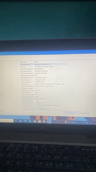 Portátil HP EliteBook G3 Plata con cargador