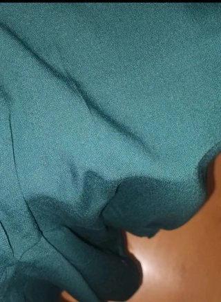 Pantalón/ Bermuda culotte verde oscuro