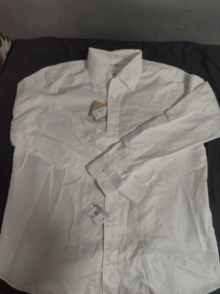 Camisa blanca de manga larga Eddy Monetti – Nueva