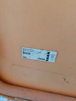 2 Sillas Plegables Nisse Ikea Naranja
