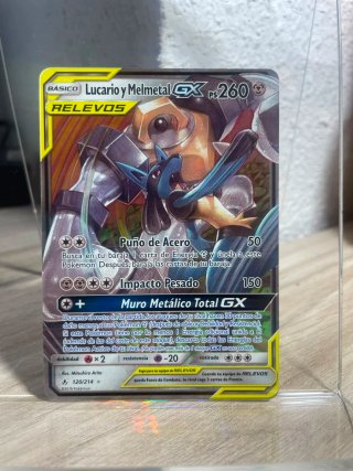 Carta Pokémon Lucario y Melmetal GX 🇪🇦