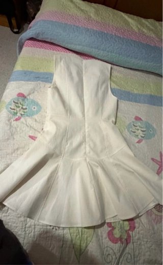 Vestido blanco corto