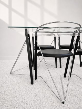 MESA COMEDOR POSTMODERNA. ITALIA 80s