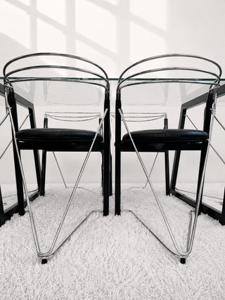MESA COMEDOR POSTMODERNA. ITALIA 80s