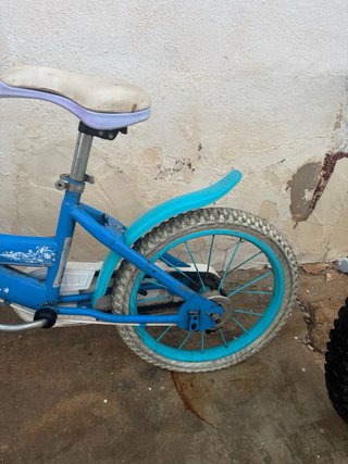 Bicicleta infantil azul frozen
