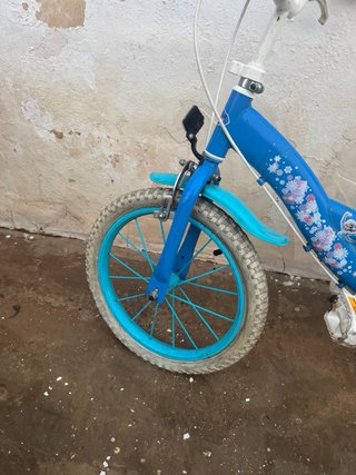 Bicicleta infantil azul frozen