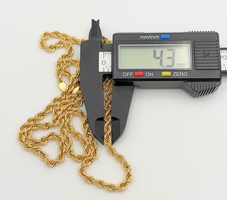 Cadena Salomónica Oro 18k 17.26 gr