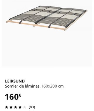 Estructura cama 160x200 negro wengue