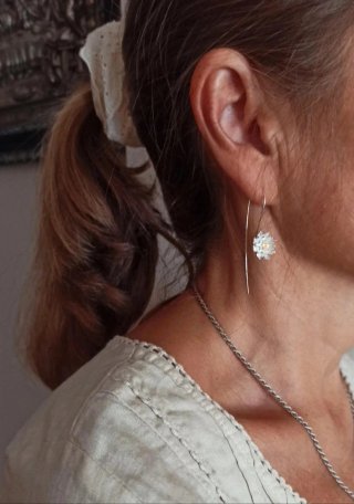 Pendientes "Flor" de Plata